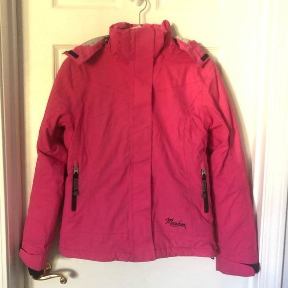 womens pink snow jacket